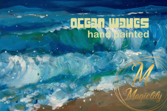 Download Ocean Waves - Acrylic Painting - Surf - Paint Collection