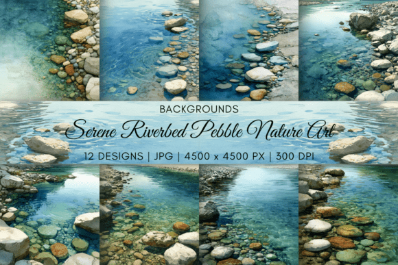 Download Serene Riverbed Pebble Nature Art - Nature art Collection