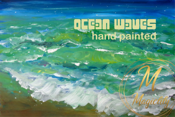 Download Ocean Waves - Acrylic Painting - Paint Collection