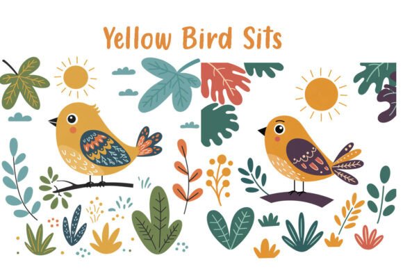Download Cute Cartoon Bird &amp; Aesthetic Nature Art - Nature art Collection